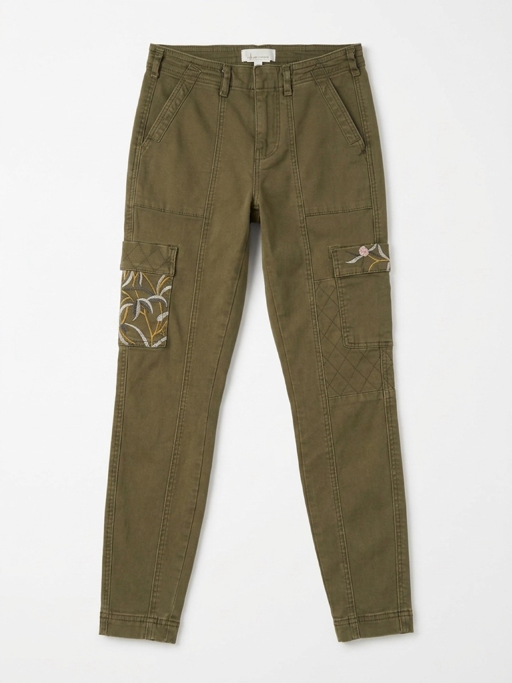 Anthropologie Olive Green Cargo Utility Pants
